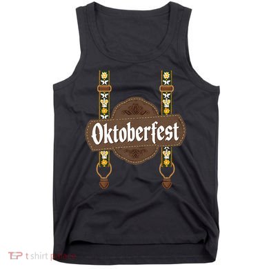 Oktoberfest Lederhosen Costume Cute German Bavarian Tank Top