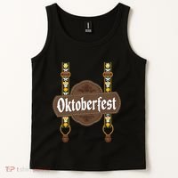 Oktoberfest Lederhosen Costume Cute German Bavarian Tank Top thumb 2