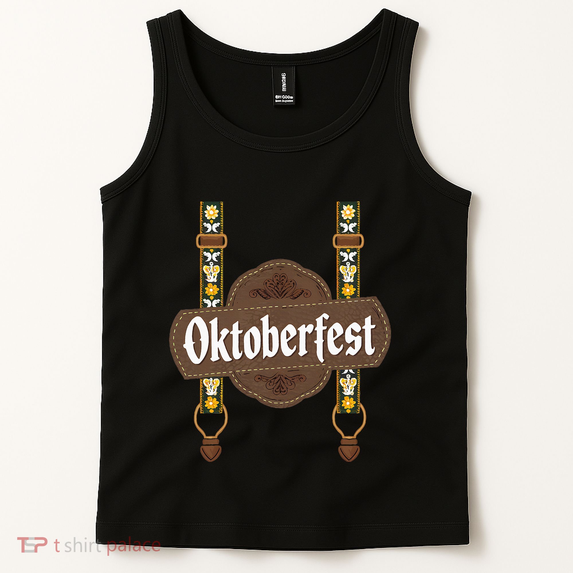 Oktoberfest Lederhosen Costume Cute German Bavarian Tank Top