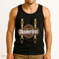 Oktoberfest Lederhosen Costume Cute German Bavarian Tank Top thumb 3