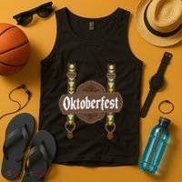 Oktoberfest Lederhosen Costume Cute German Bavarian Tank Top thumb 4