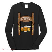 Oktoberfest Lederhosen Costume German Bavarian Festival Long Sleeve Shirt thumb 0