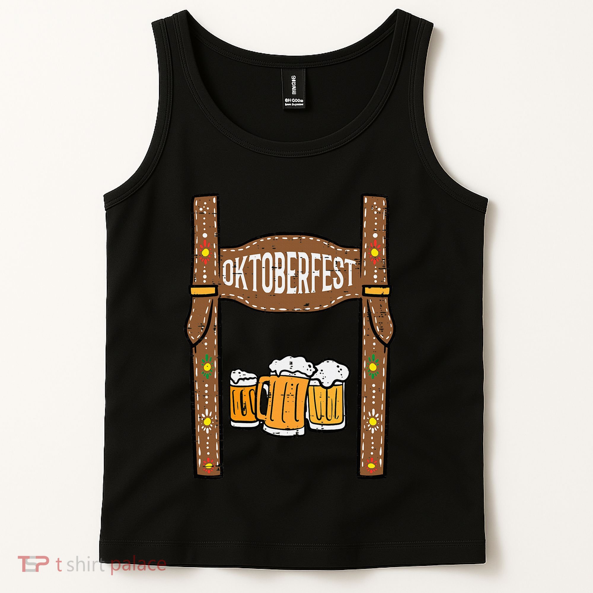 Oktoberfest Lederhosen Costume German Bavarian Festival Tank Top