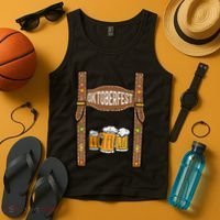 Oktoberfest Lederhosen Costume German Bavarian Festival Tank Top thumb 4