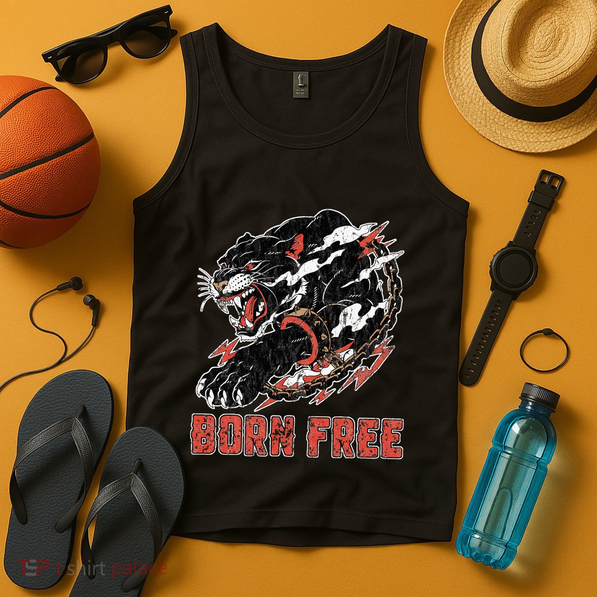 Orange Landscape Cool Graphic S 6xl Graphic Tank Top
