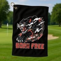 Orange Landscape Cool Graphic S 6xl Graphic Golf Towel thumb 1
