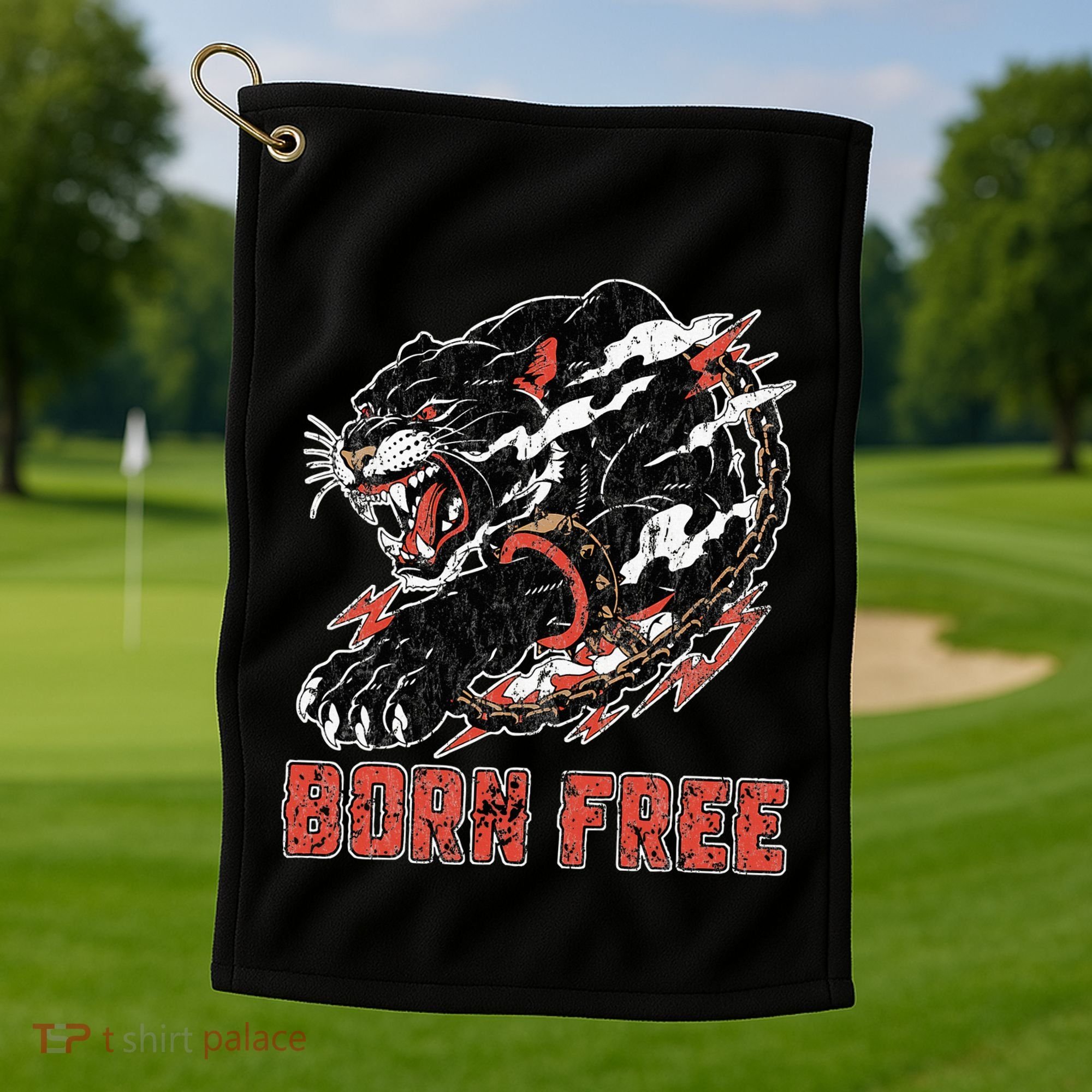 Orange Landscape Cool Graphic S 6xl Graphic Golf Towel