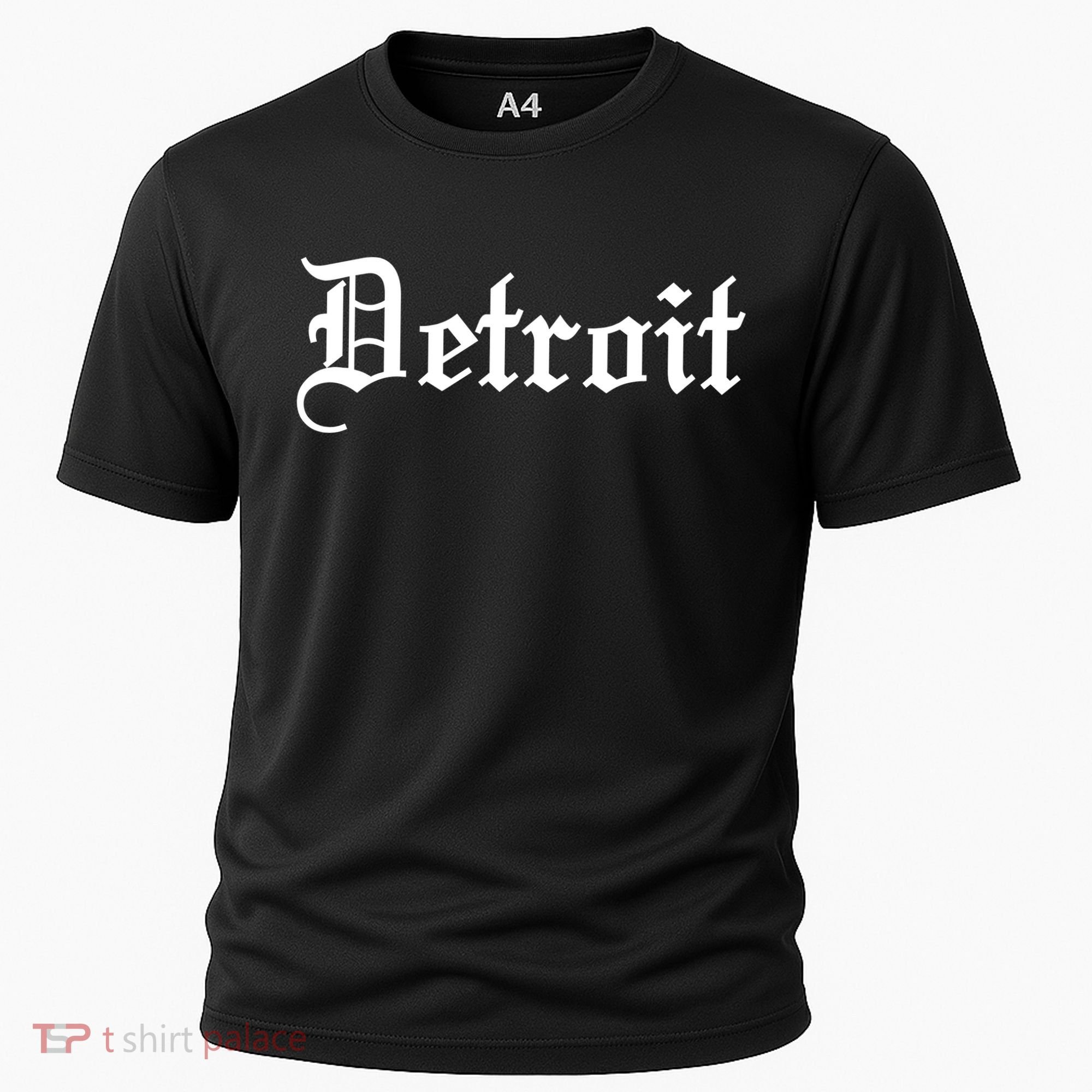 Old English Detroit D Michigan Logo Cooling Performance Crew T-Shirt