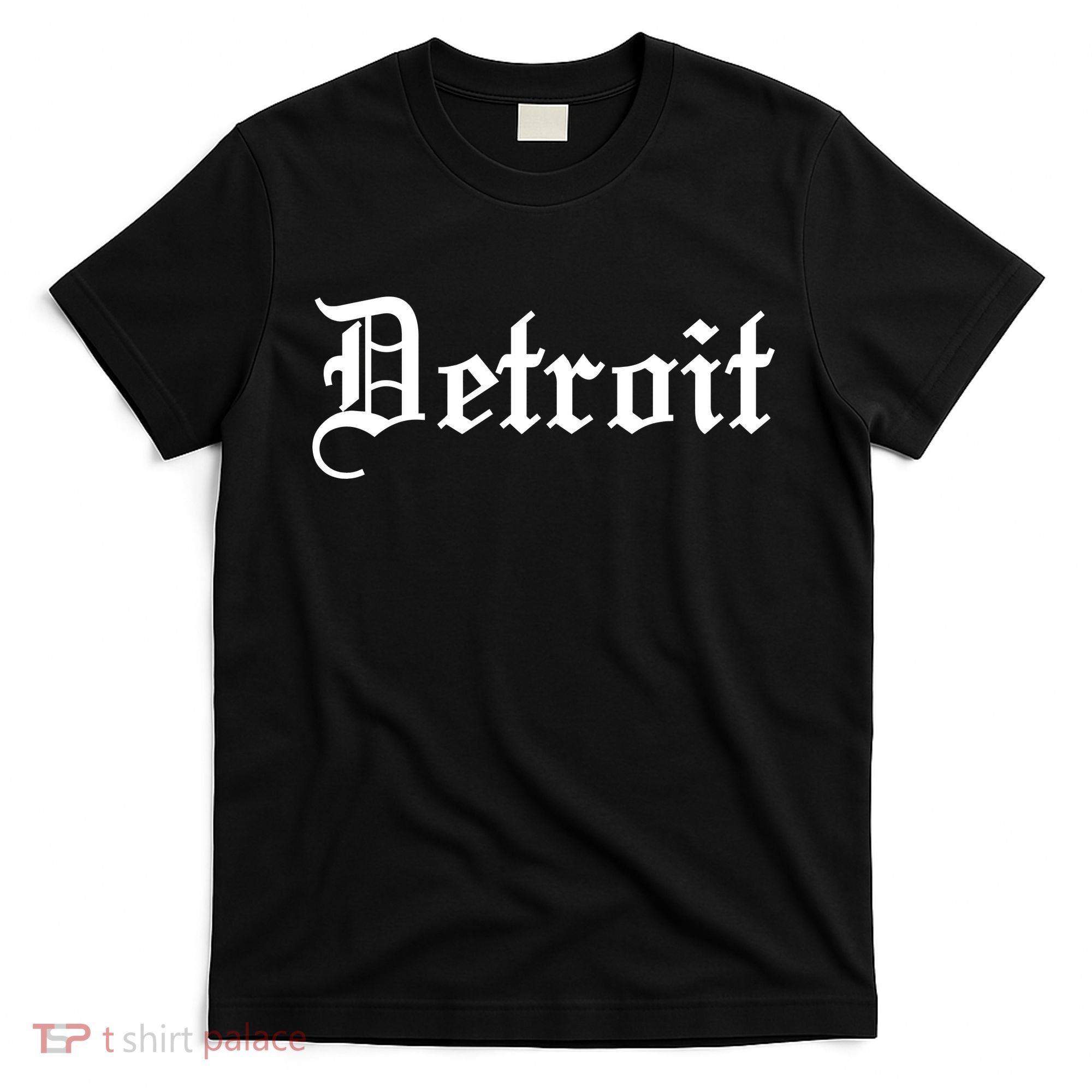 Old English Detroit D Michigan Logo T-Shirt