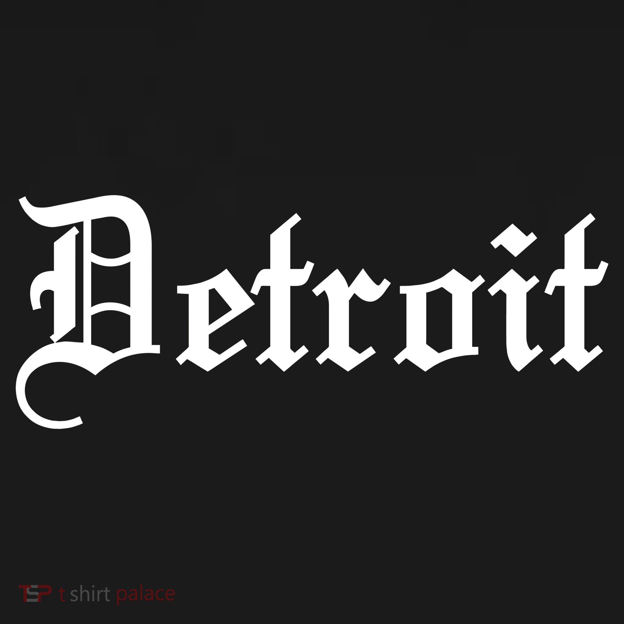 Old English Detroit D Michigan Logo V-Neck T-Shirt
