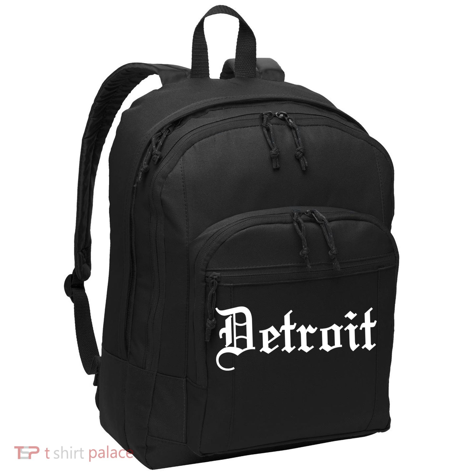 Old English Detroit D Michigan Logo Port Authority Basic Backpack