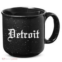 Old English Detroit D Michigan Logo 15oz Campfire Ceramic Mug thumb 0