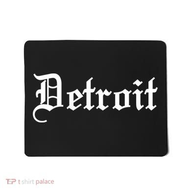 Old English Detroit D Michigan Logo Mousepad