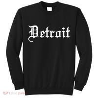 Old English Detroit D Michigan Logo Tall Sweatshirt thumb 0