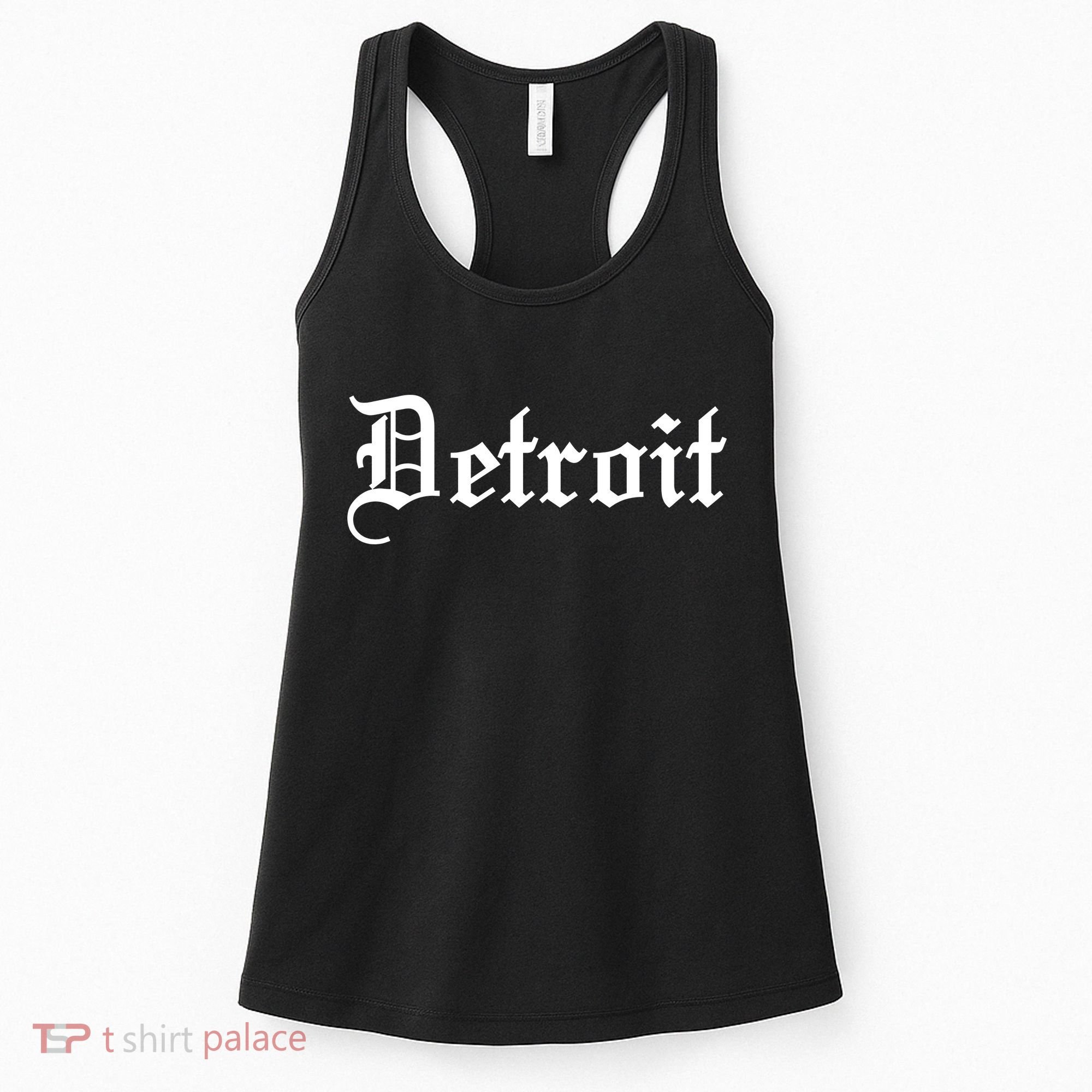 Old English Detroit D Michigan Logo Women's Tank Top