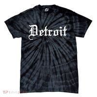Old English Detroit D Michigan Logo Tie-Dye T-Shirt thumb 0