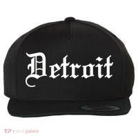Old English Detroit D Michigan Logo Wool Snapback Cap thumb 0