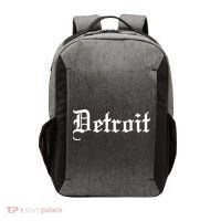 Old English Detroit D Michigan Logo Vector Backpack thumb 0