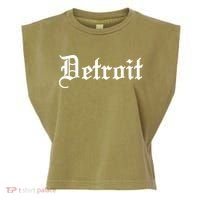 Old English Detroit D Michigan Logo Garment-Dyed Women's Muscle Tee thumb 0