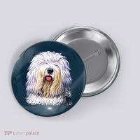Old English Sheepdog Button thumb 0