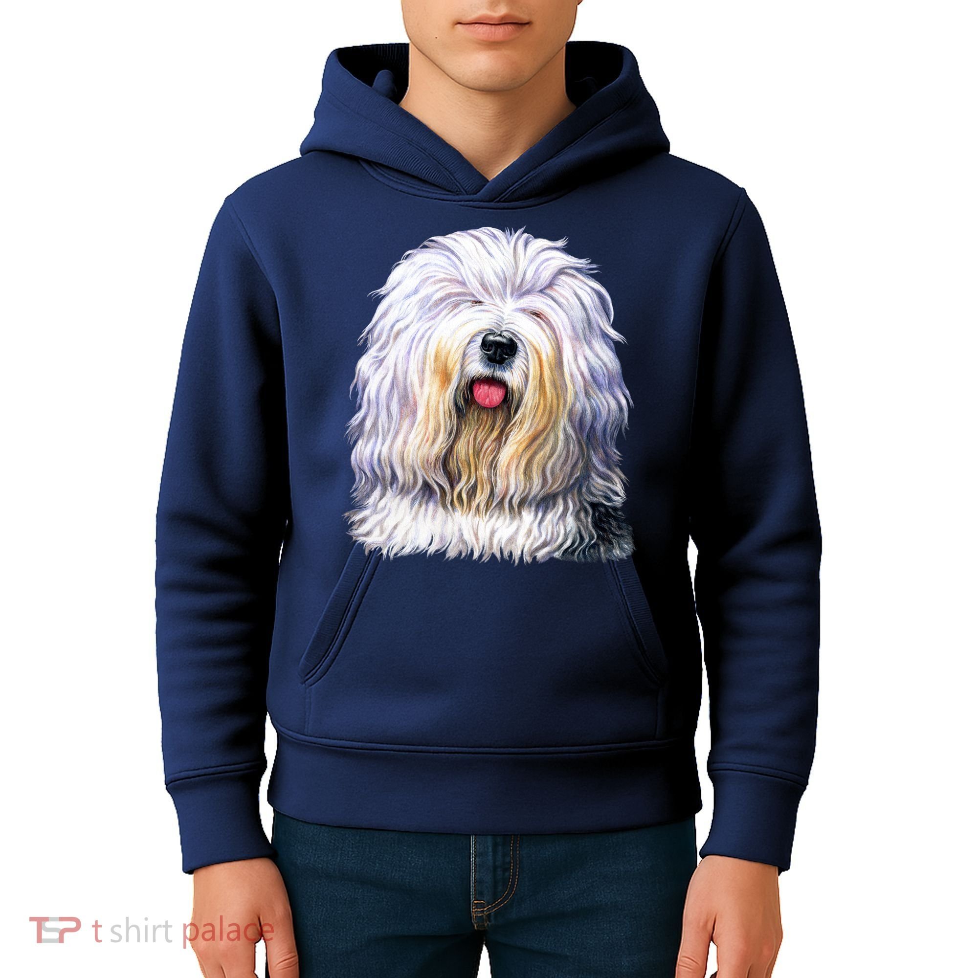 Old English Sheepdog Kids Hoodie