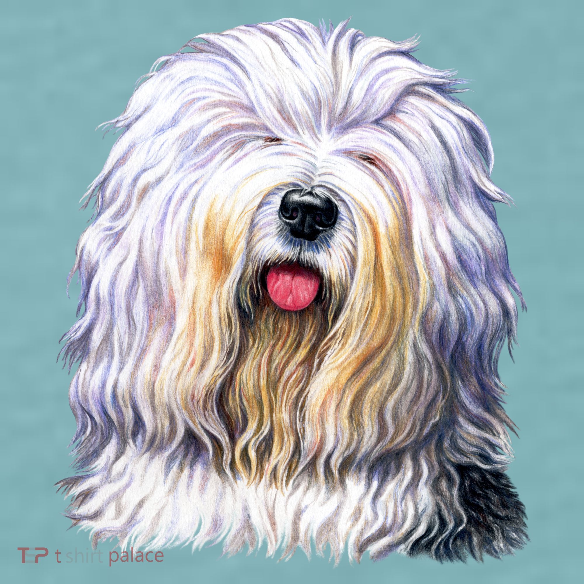 Old English Sheepdog Sueded Cloud Jersey T-Shirt