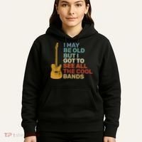 Old Guitarist The Cool Bands Hoodie thumb 5