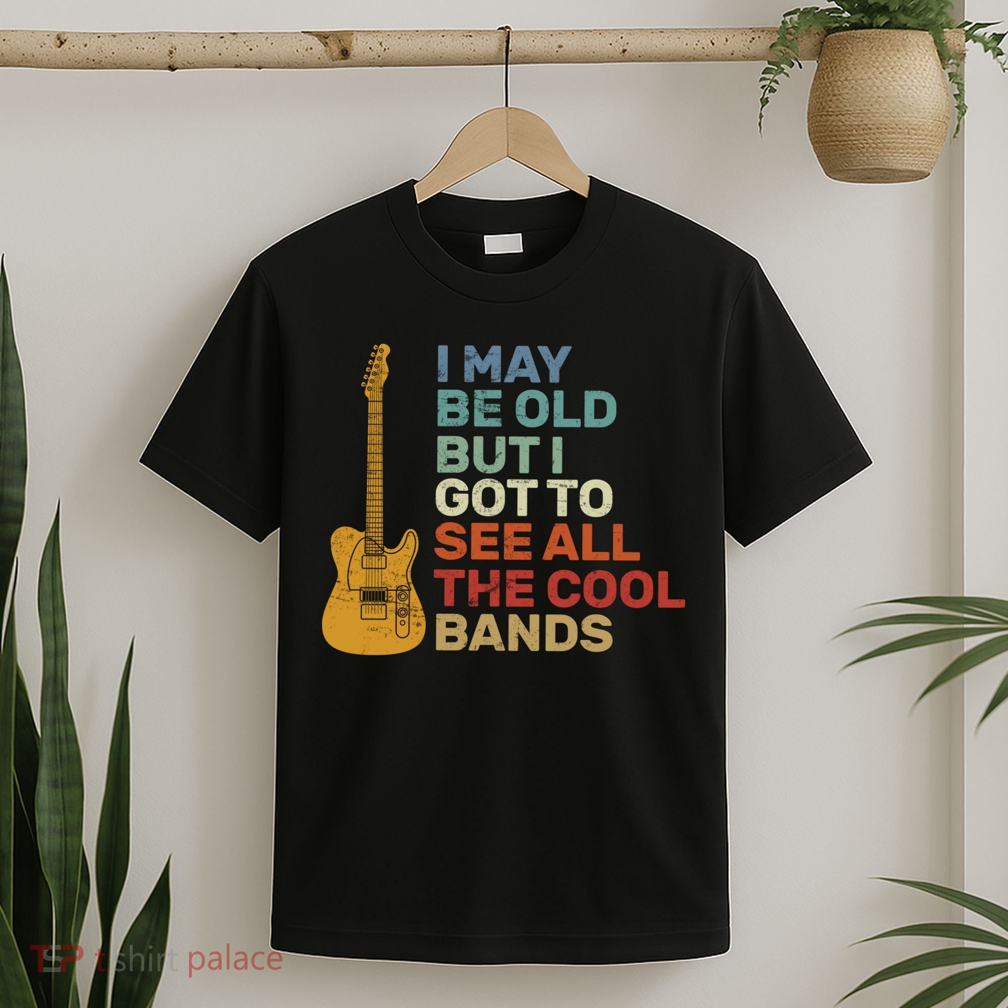 Old Guitarist The Cool Bands T-Shirt