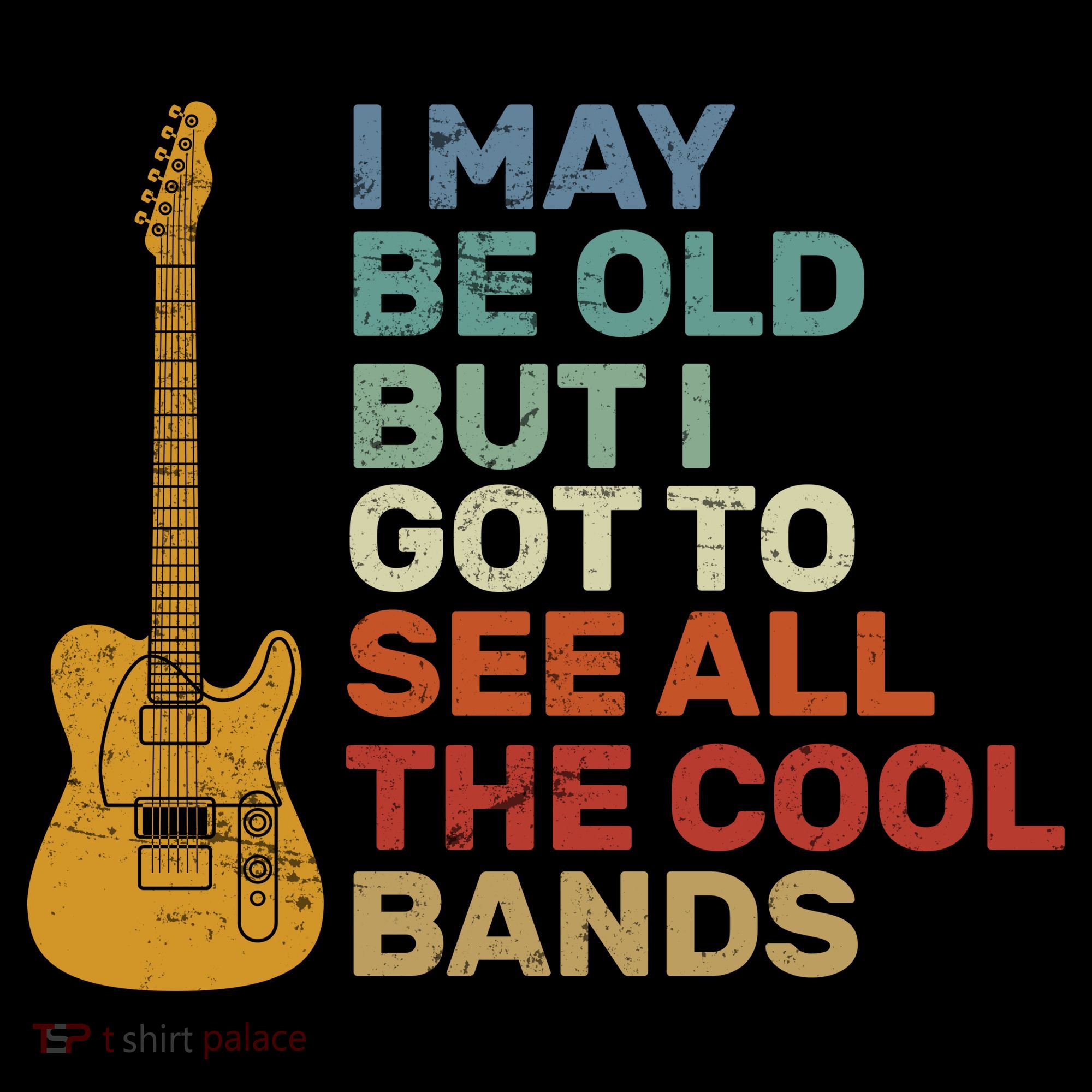 Old Guitarist The Cool Bands Coaster
