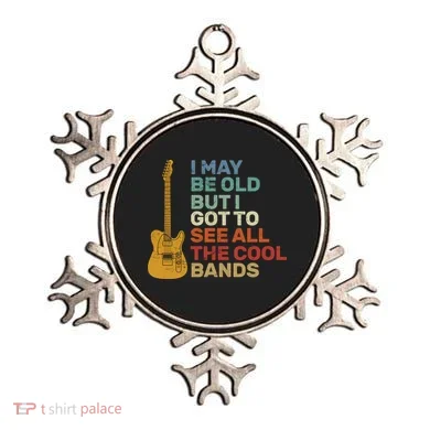 Old Guitarist The Cool Bands Ornament