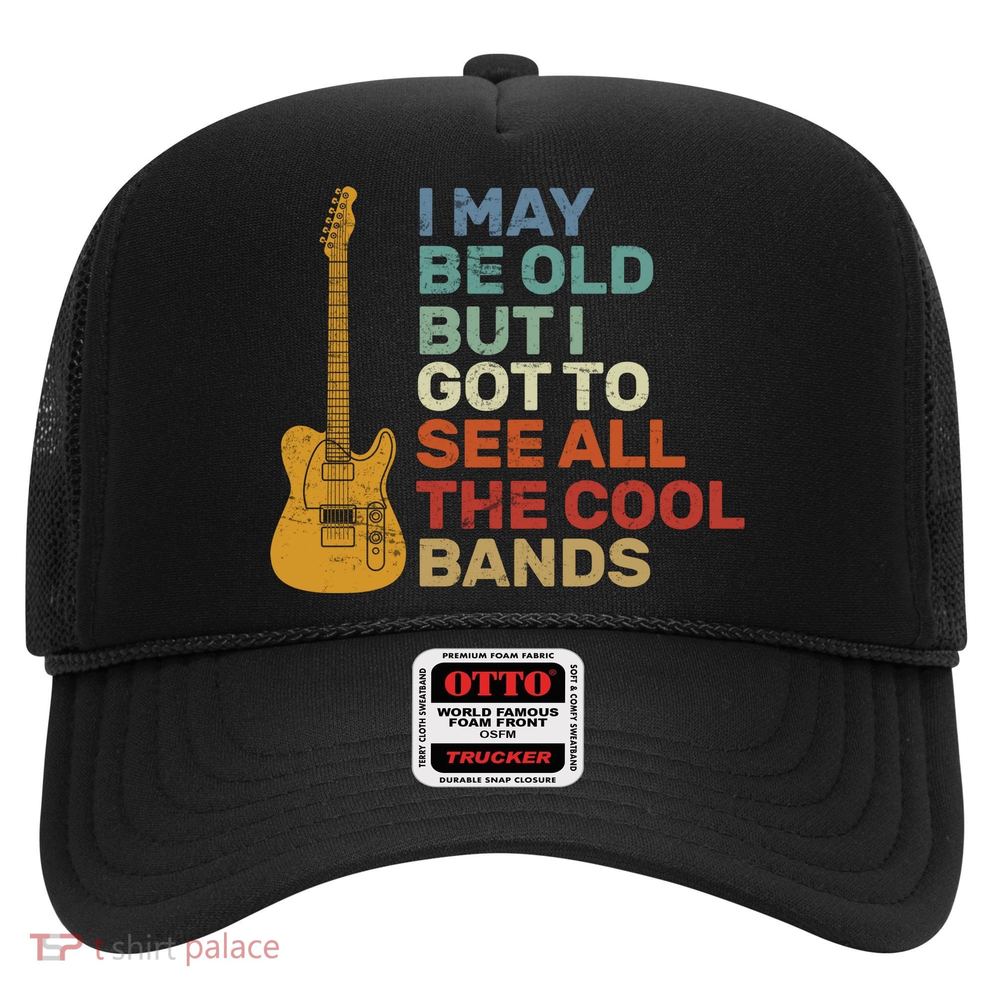 Old Guitarist The Cool Bands Hat