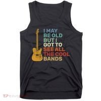 Old Guitarist The Cool Bands Tank Top thumb 0