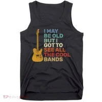 Old Guitarist The Cool Bands Tank Top thumb 0