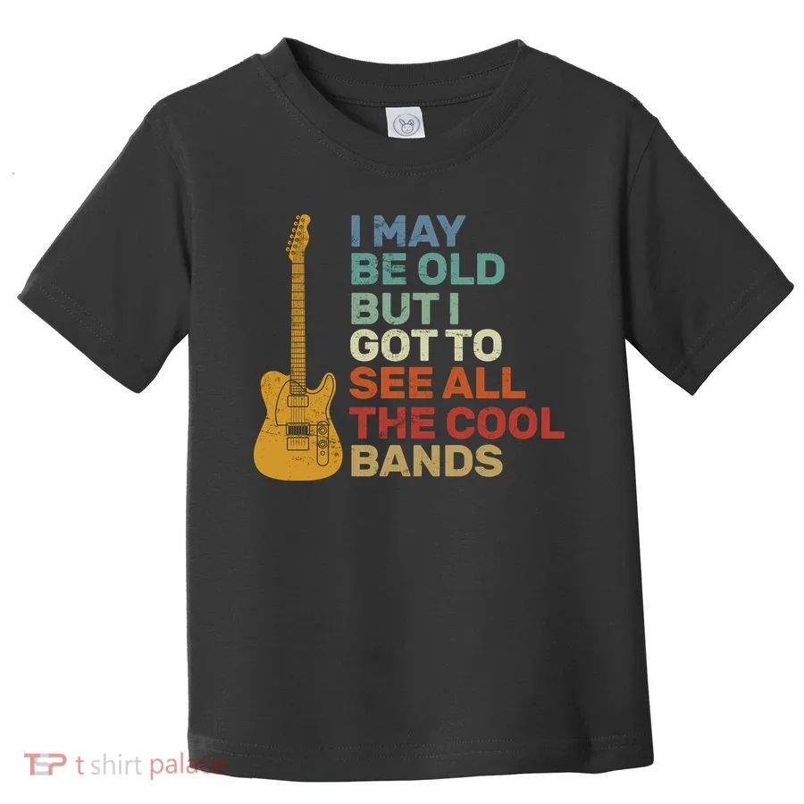 Old Guitarist The Cool Bands Toddler T-Shirt