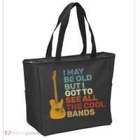 Old Guitarist The Cool Bands Tote Bag thumb 2