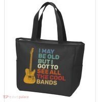Old Guitarist The Cool Bands Tote Bag thumb 3