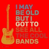 Old Guitarist The Cool Bands Santa Hat thumb 1