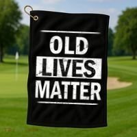 Old Lives Matter Golf Towel thumb 1