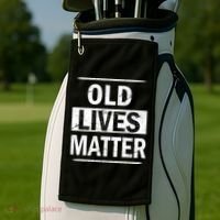 Old Lives Matter Golf Towel thumb 2