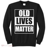 Old Lives Matter Distressed Logo Sweatshirt thumb 0