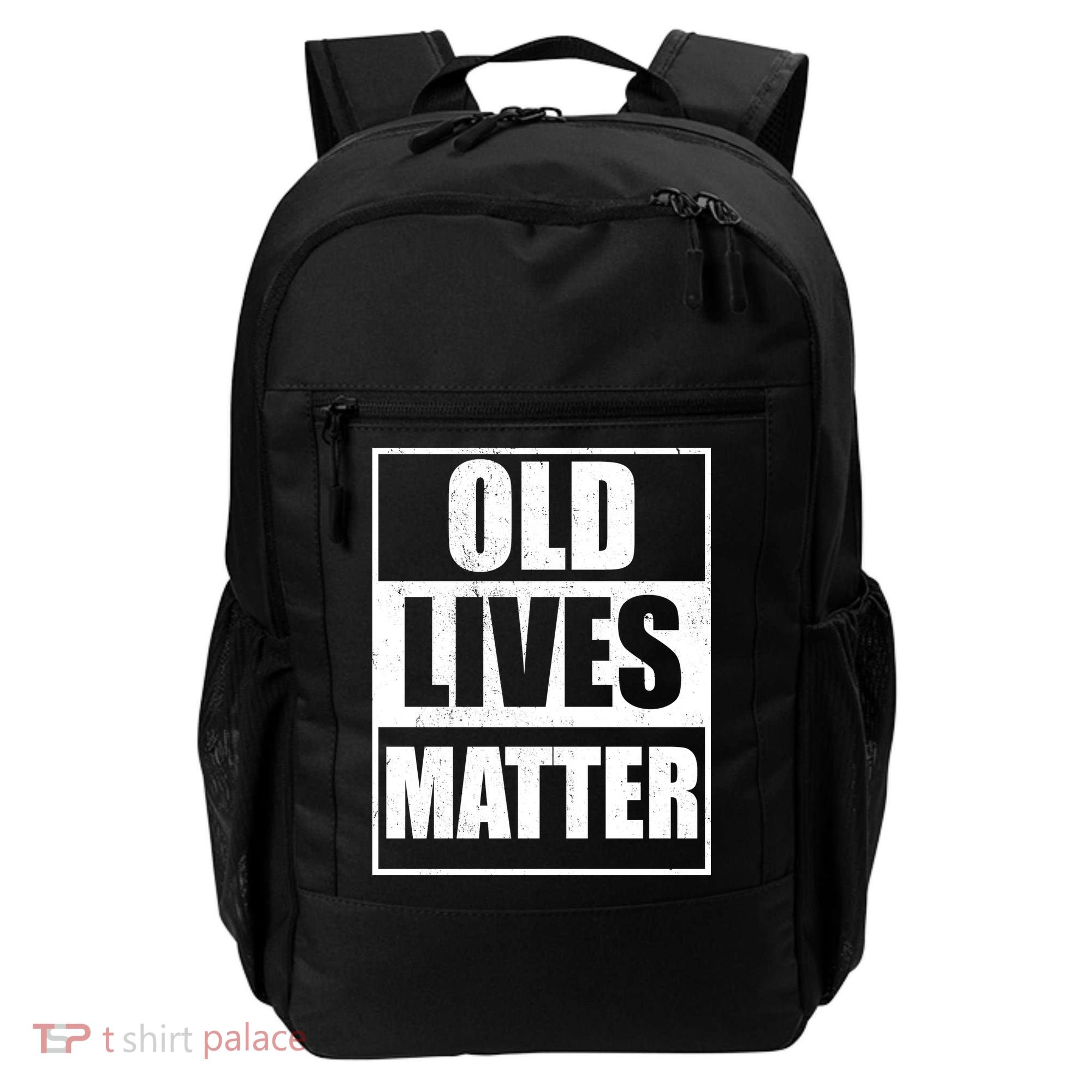 Old Lives Matter Distressed Logo Backpack