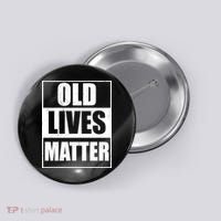 Old Lives Matter Distressed Logo Button thumb 0