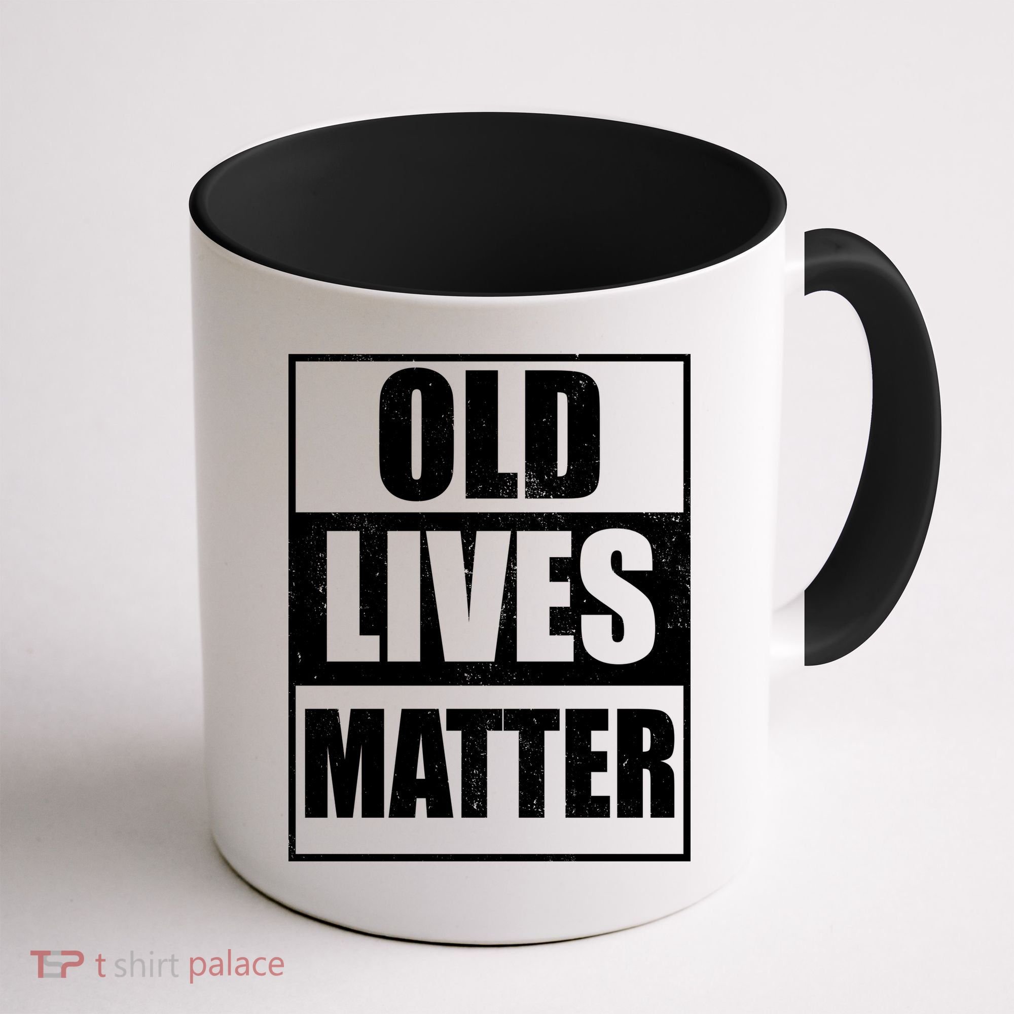 Old Lives Matter Distressed Logo Coffee Mug