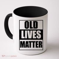 Old Lives Matter Distressed Logo Coffee Mug thumb 0