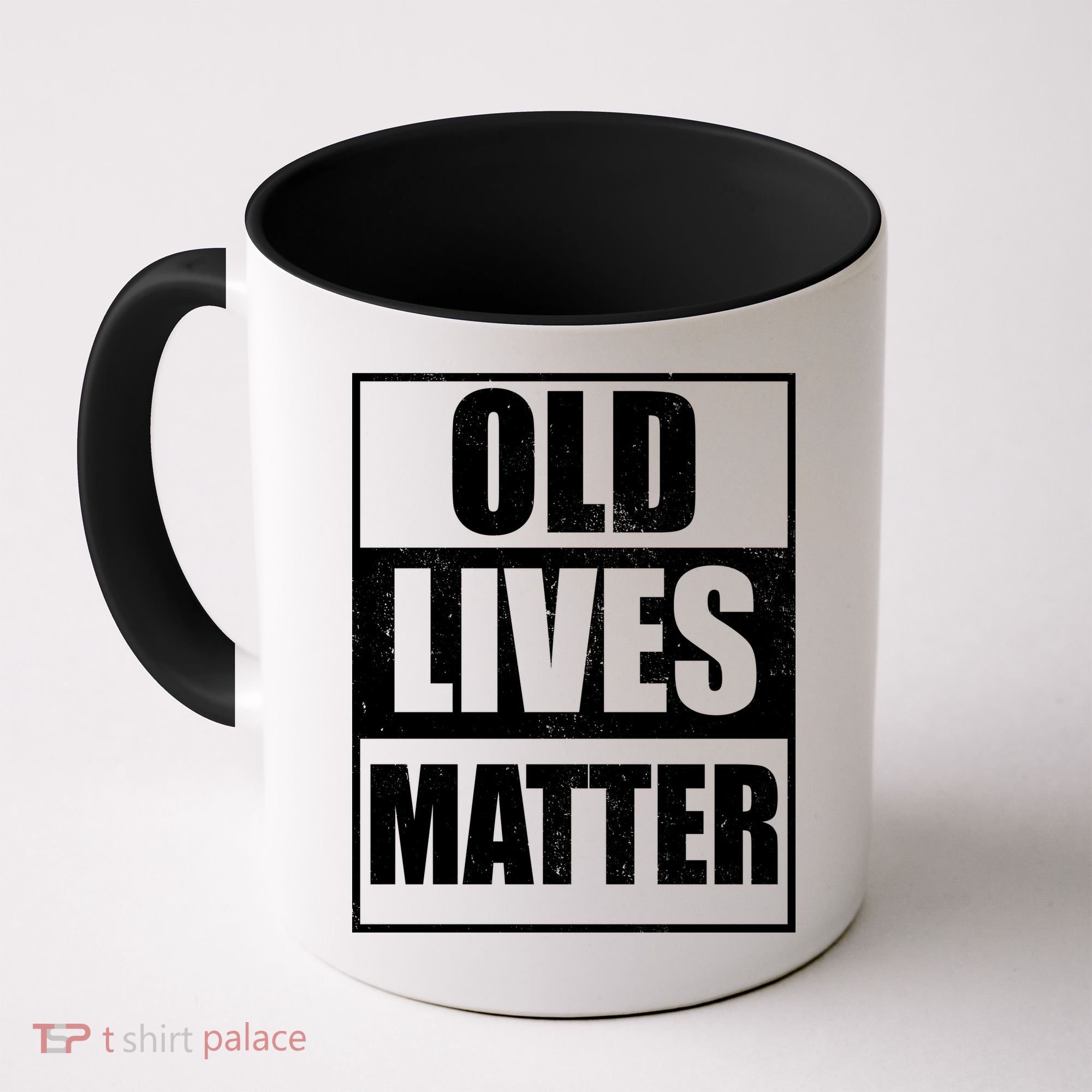 Old Lives Matter Distressed Logo Coffee Mug
