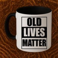 Old Lives Matter Distressed Logo Coffee Mug thumb 2