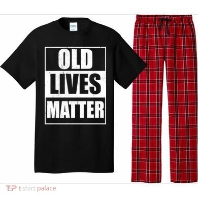 Old Lives Matter Distressed Logo Pajama Set