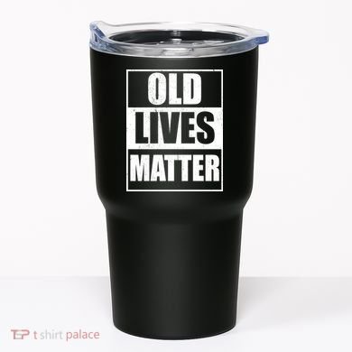 Old Lives Matter Distressed Logo Tumbler