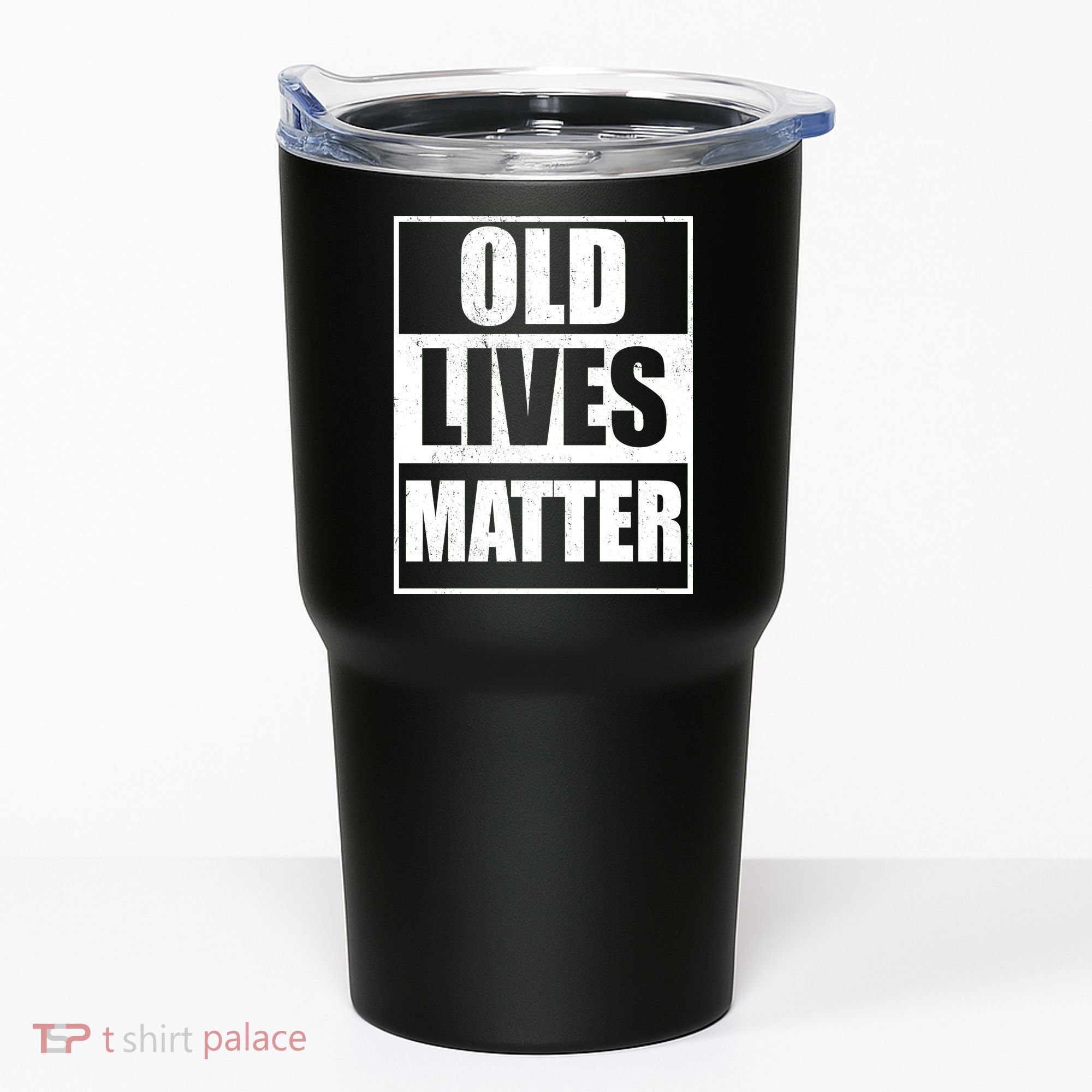 Old Lives Matter Distressed Logo Tumbler