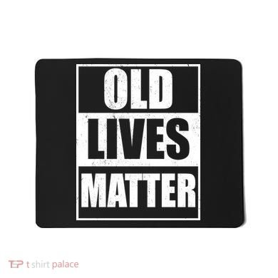 Old Lives Matter Distressed Logo Mousepad